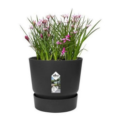 Plant pot Elho Greenville Black Plastic Circular Ø 40 cm Ø 39 x 36,8 cm