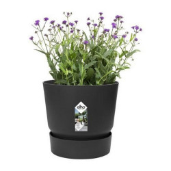 Plant pot Elho Greenville Black Plastic Circular Ø 40 cm Ø 39 x 36,8 cm