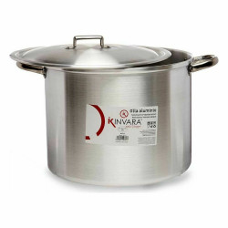 Casserole with Lid Silver Aluminium 44 x 30 x 35 cm (2 Units)