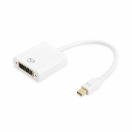 Mini DisplayPort to DVI Adapter Digitus AK-340406-001-W White Black