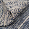 Carpet Blue White 70 % cotton 30 % Polyester 120 x 180 cm