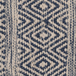 Carpet Blue White 70 % cotton 30 % Polyester 120 x 180 cm