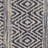 Carpet Blue White 70 % cotton 30 % Polyester 120 x 180 cm