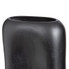 Vase 23 x 7 x 45 cm Black Metal