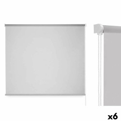 Roller blinds 120 x 180 cm Grey Cloth Plastic (6 Units)