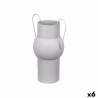 Vase Grey Steel 22 x 32 x 14 cm (6 Units)