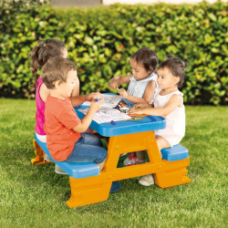 Child's Table Set and Basket Hot Wheels Blue Orange Plastic 69 x 42 x 79 cm