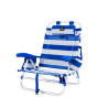 Beach Chair Blue White 62 x 62 x 74 cm