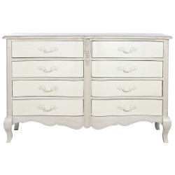 Chest of drawers DKD Home Decor 140 x 50 x 90 cm Cream Mango wood MDF Wood