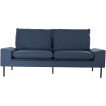 Sofa DKD Home Decor Polyester Metal Navy Blue (197 x 82 x 90 cm)