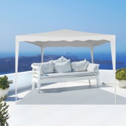 Gazebo Aktive 300 x 250 x 300 cm Steel White Plastic