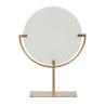 Decorative Figure White Golden Circle 28 x 10 x 38 cm