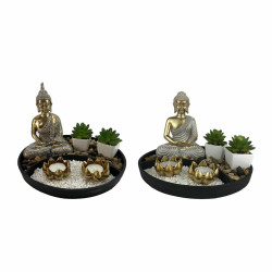 Decorative Figure DKD Home Decor 26 x 26 x 18 cm Oriental Garden (2 Units)