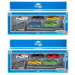 Truck Carrier and Cars Speed & Go 28 x 5 x 4,5 cm (12 Units)