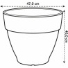 Plant pot Elho   Ø 47 cm Circular Anthracite Plastic