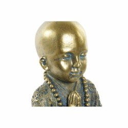 Decorative Figure DKD Home Decor Blue Multicolour Golden Monk Oriental 17 x 13,6 x 21,8 cm