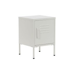 Nightstand Home ESPRIT White Metal 35 x 35 x 51 cm