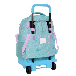 School Rucksack with Wheels Frozen Hello spring Blue 33 X 45 X 22 cm