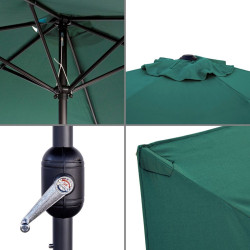 Sunshade Monty Aluminium Green 270 cm