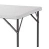 Folding Table White HDPE 87 x 87 x 74 cm