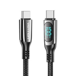 USB Cable Vention TAYBAV 1,2 m Black (1 Unit)