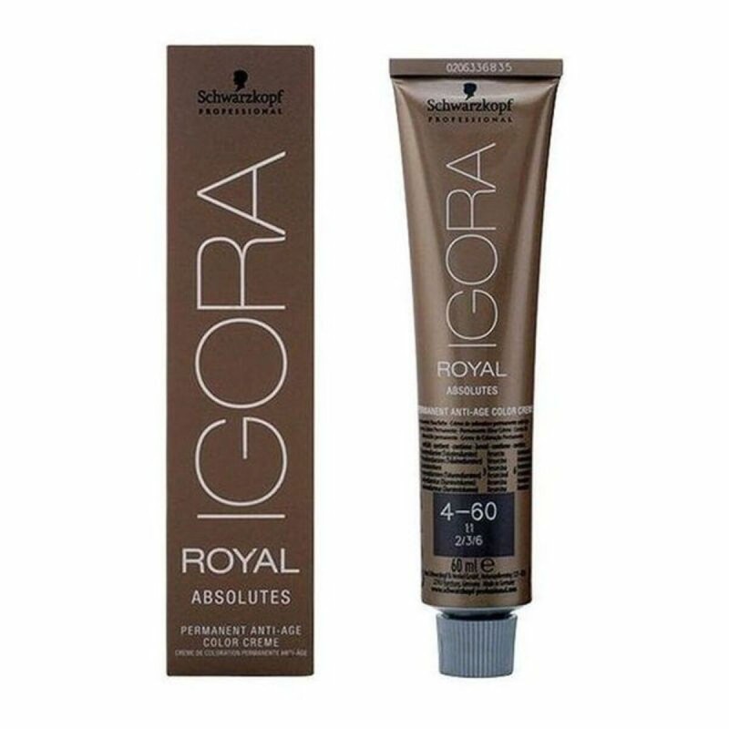 Permanent Anti-Ageing Dye Igora Royal Absolutes Schwarzkopf 4.04579E+12 Nº 4-60 Nº 4-60 60 ml