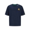 Child's Short Sleeve T-Shirt Jack & Jones Jorcole Back Print Navy Blue