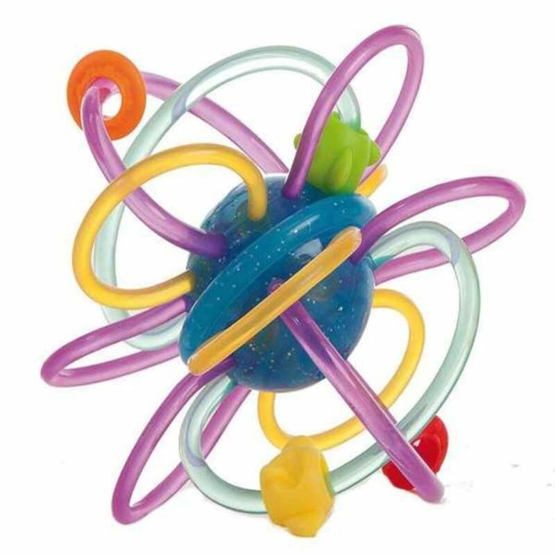 Teething Rattle for Babies Rings Flexible 12 cm (Ø 12 cm)