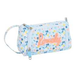 School Case with Accessories Moos Lovely Blue (32 Pieces)