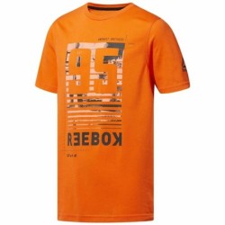 Men’s Short Sleeve T-Shirt Reebok Sportswear Rebelz Orange