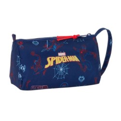 School Case Spider-Man Neon Navy Blue 20 x 11 x 8.5 cm