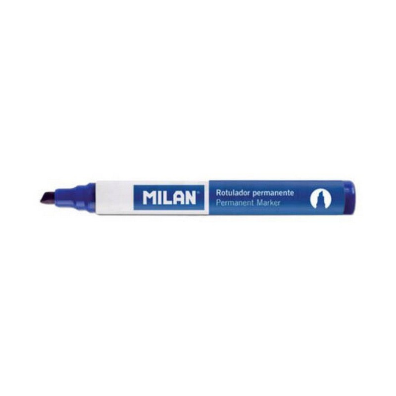 Permanent marker Milan Blue PVC 12 Units (Ø 4 mm)