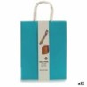 Set of Bags Paper Blue 11 x 36 x 21 cm (12 Units)