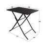 Folding Table Aktive 70 x 70 x 50 cm Steel