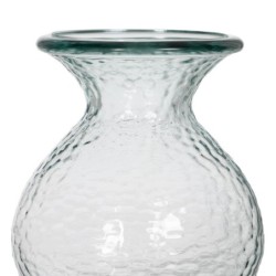 Vase WE CARE Beige recycled glass 15 x 15 x 18,5 cm