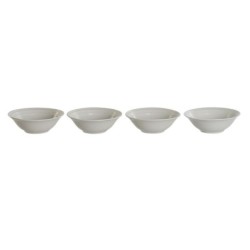 Set of bowls DKD Home Decor White Porcelain 17 x 17 x 7 cm