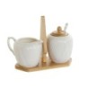 Milk jug and sugar bowl DKD Home Decor