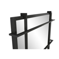 Wall mirror Home ESPRIT Black Iron Standing 75 x 7 x 202 cm