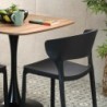 Chair Versa Black 39,5 x 79 x 41,5 cm (4 Units)