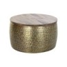 Centre Table DKD Home Decor Golden Metal Mango wood 74 x 74 x 44 cm