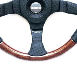 Racing Steering Wheel Momo Dark Fighter Ø 35 cm Wood Black