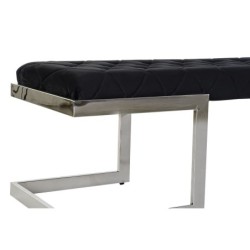 Bench DKD Home Decor   Black Polyester Steel (140 x 40 x 40 cm)