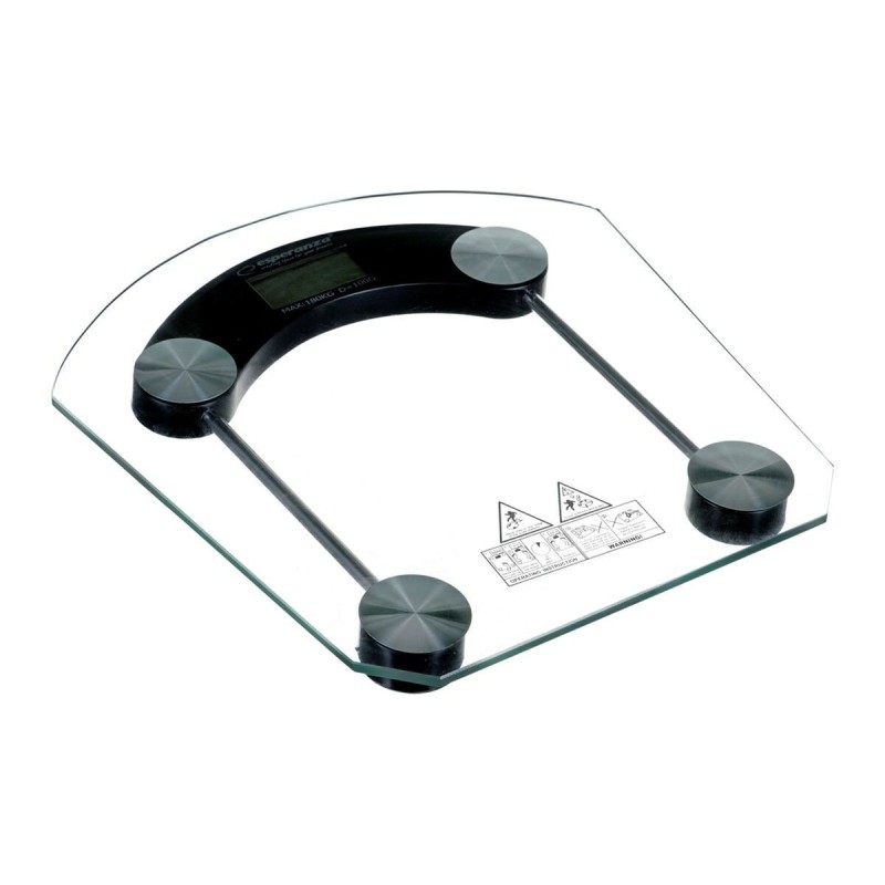 Digital Bathroom Scales Esperanza EBS008K Black Glass