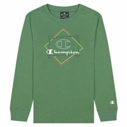 Children’s Long Sleeve T-shirt Champion Athletic Crewneck  Green