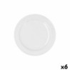 Dessert dish Bidasoa Glacial Ala Estrch White Ceramic 20 cm (6 Units) (Pack 6x)