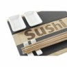 Sushi Set DKD Home Decor Black Natural Bamboo Board Oriental 25 x 22 x 3 cm