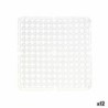 Non-slip Mat Transparent Plastic 28 x 0,1 x 28 cm Sink (12 Units)