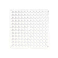 Non-slip Mat Transparent Plastic 28 x 0,1 x 28 cm Sink (12 Units)