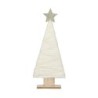 Christmas Tree Black Box Wood White (17 x 5 x 40 cm)