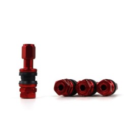 Valve OMP Red Aluminium 4 uds